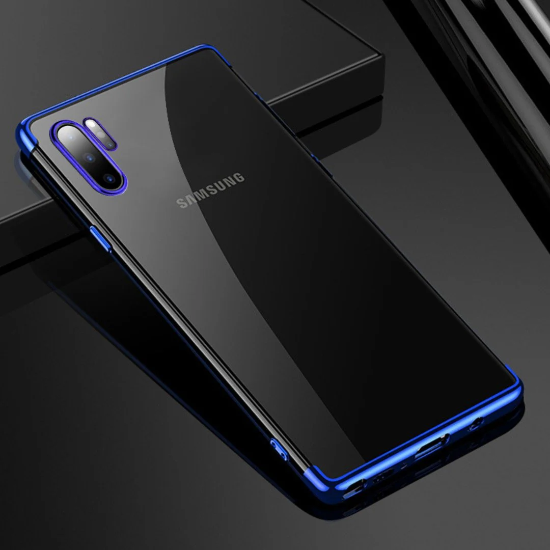 Galaxy Note 10 Electroplating Silicone Transparent Glitter Case - Image 13