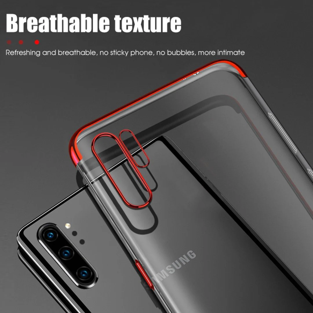 Galaxy Note 10 Electroplating Silicone Transparent Glitter Case - Image 6