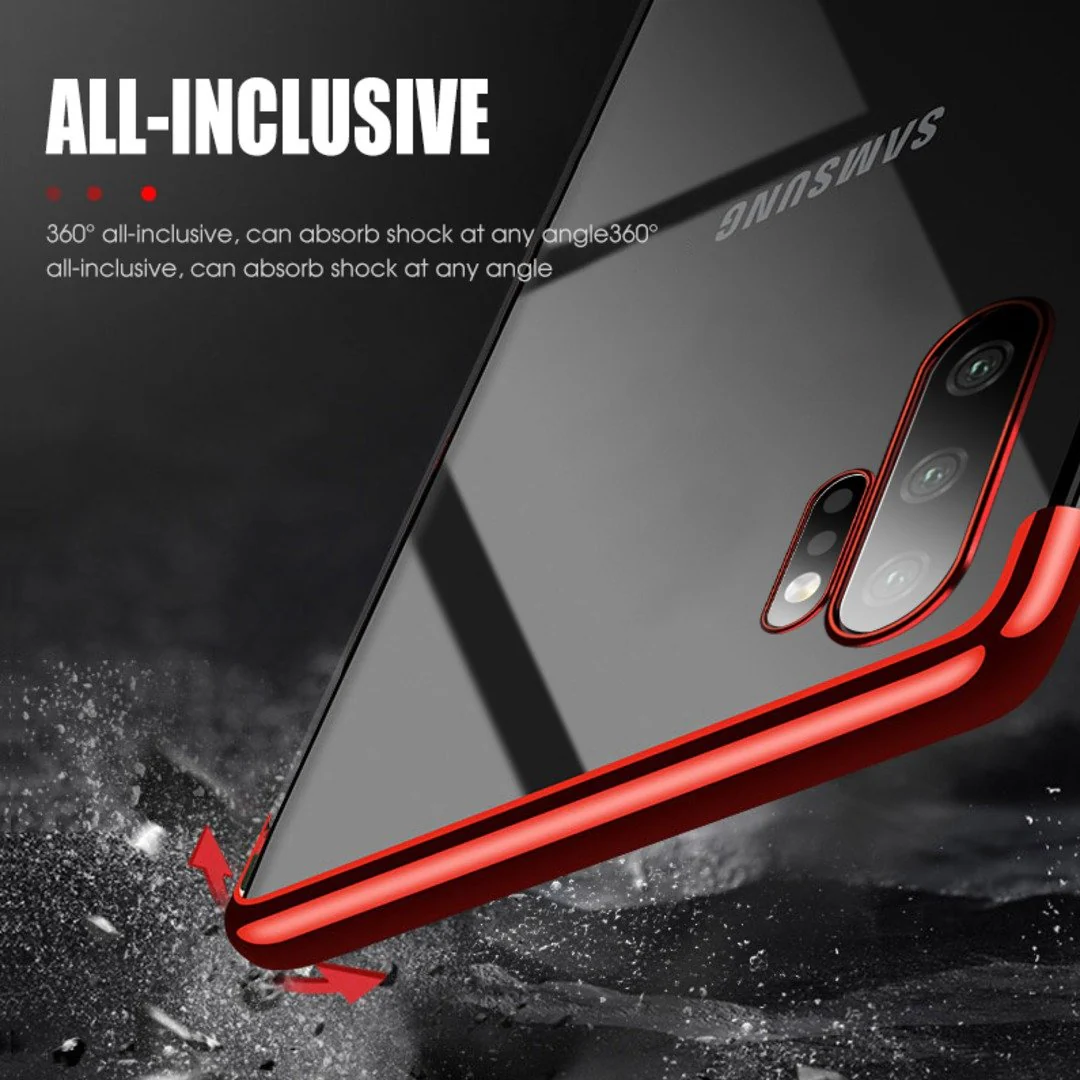 Galaxy Note 10 Electroplating Silicone Transparent Glitter Case - Image 7