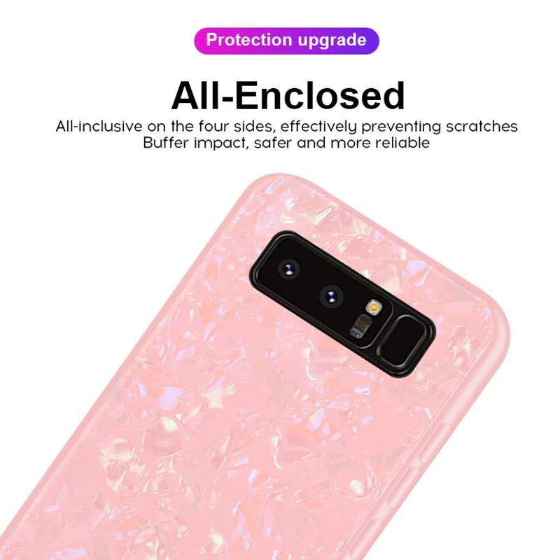 Galaxy Note 8 Dream Shell Series Textured Marble Case - Image 14
