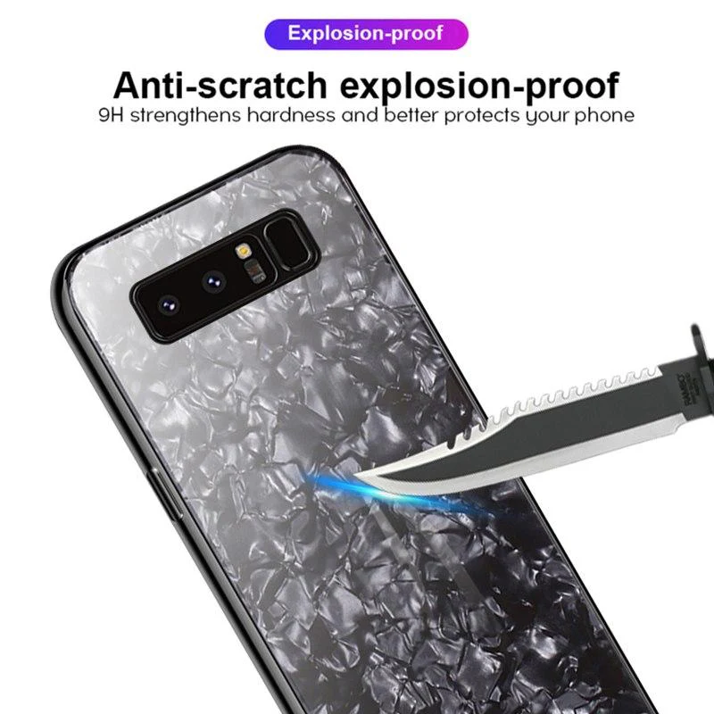 Galaxy Note 8 Dream Shell Series Textured Marble Case - Image 15