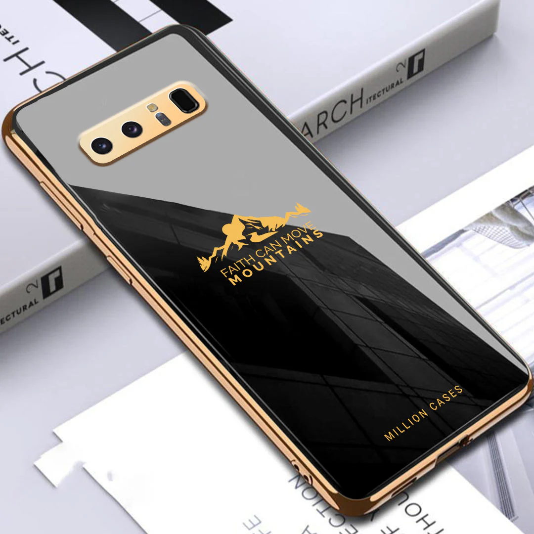 Galaxy Note 8 Sierra Pattern Electroplating Glass Case - Image 3
