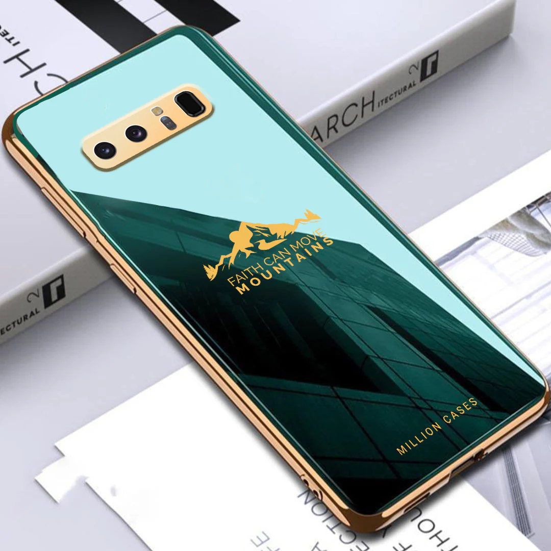 Galaxy Note 8 Sierra Pattern Electroplating Glass Case - Image 4