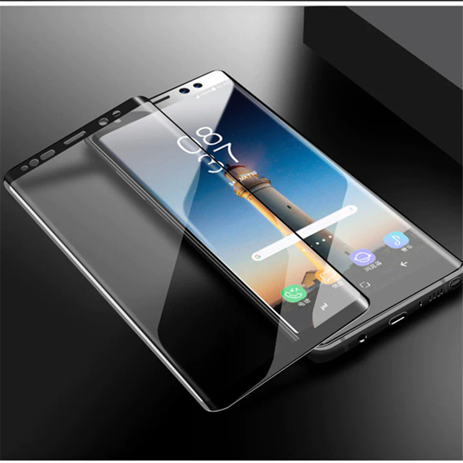Galaxy Note 9 Curved Edge Tempered Glass - Image 4