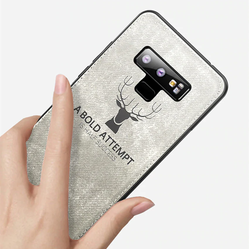 Galaxy Note 9 (3 in 1 Combo) Deer Case + Tempered Glass + Earphones - Image 7