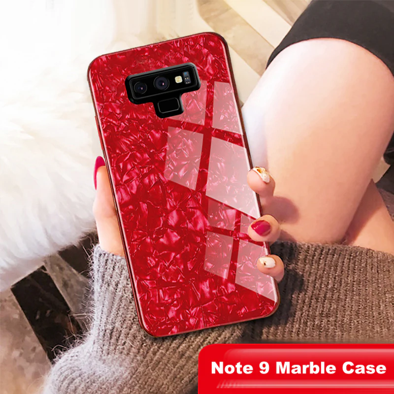 Galaxy Note 9 Dream Shell Series Textured Marble Case - Image 2