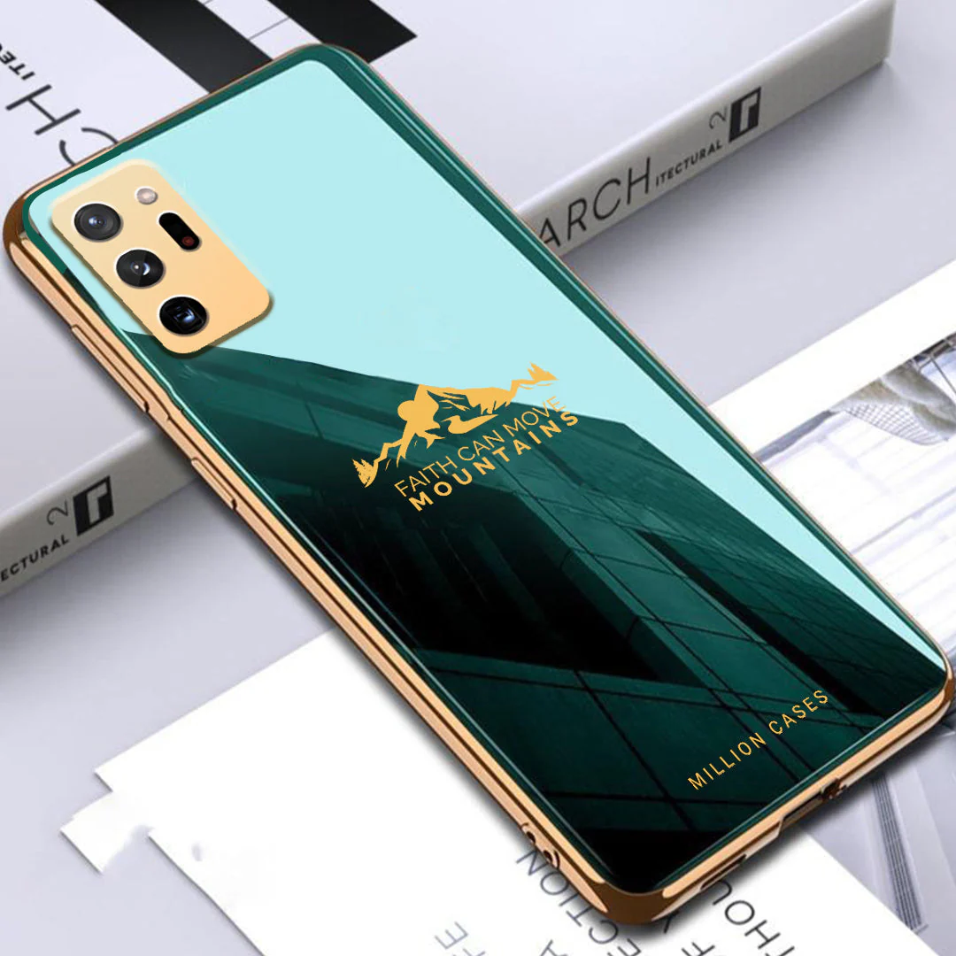 Galaxy Note Series For Sierra Pattern Electroplating Glass Case - Image 3