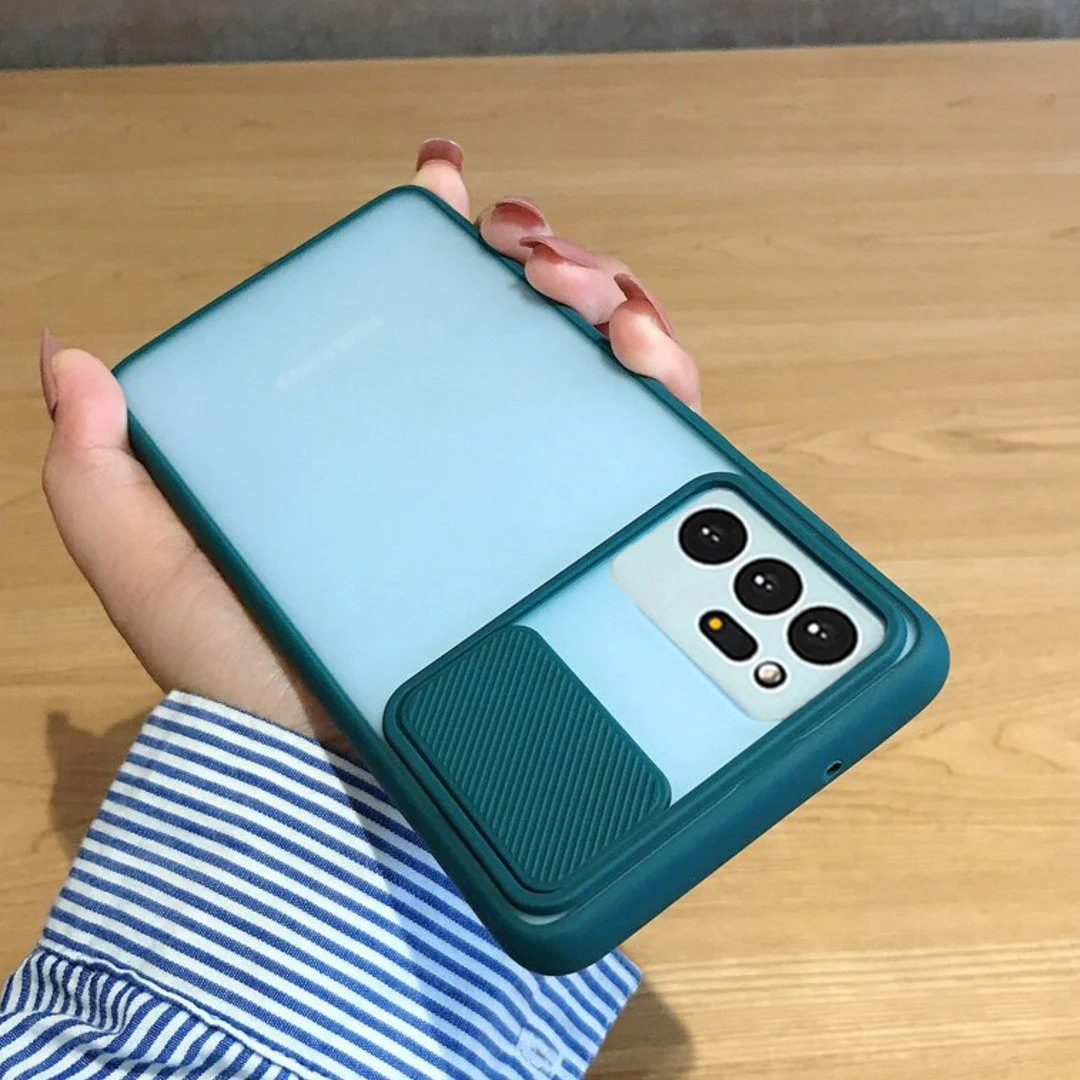 Galaxy Note 20 Ultra Camera Lens Slide Protection Matte Case - Image 3