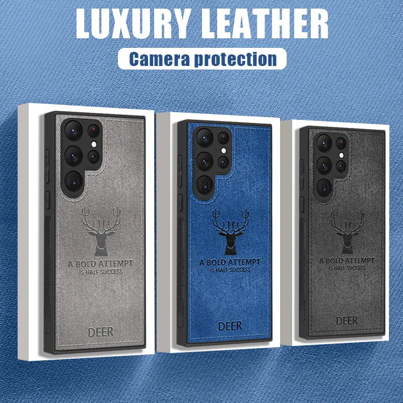 Deer Pattern Elegance Leather Case - Image 18
