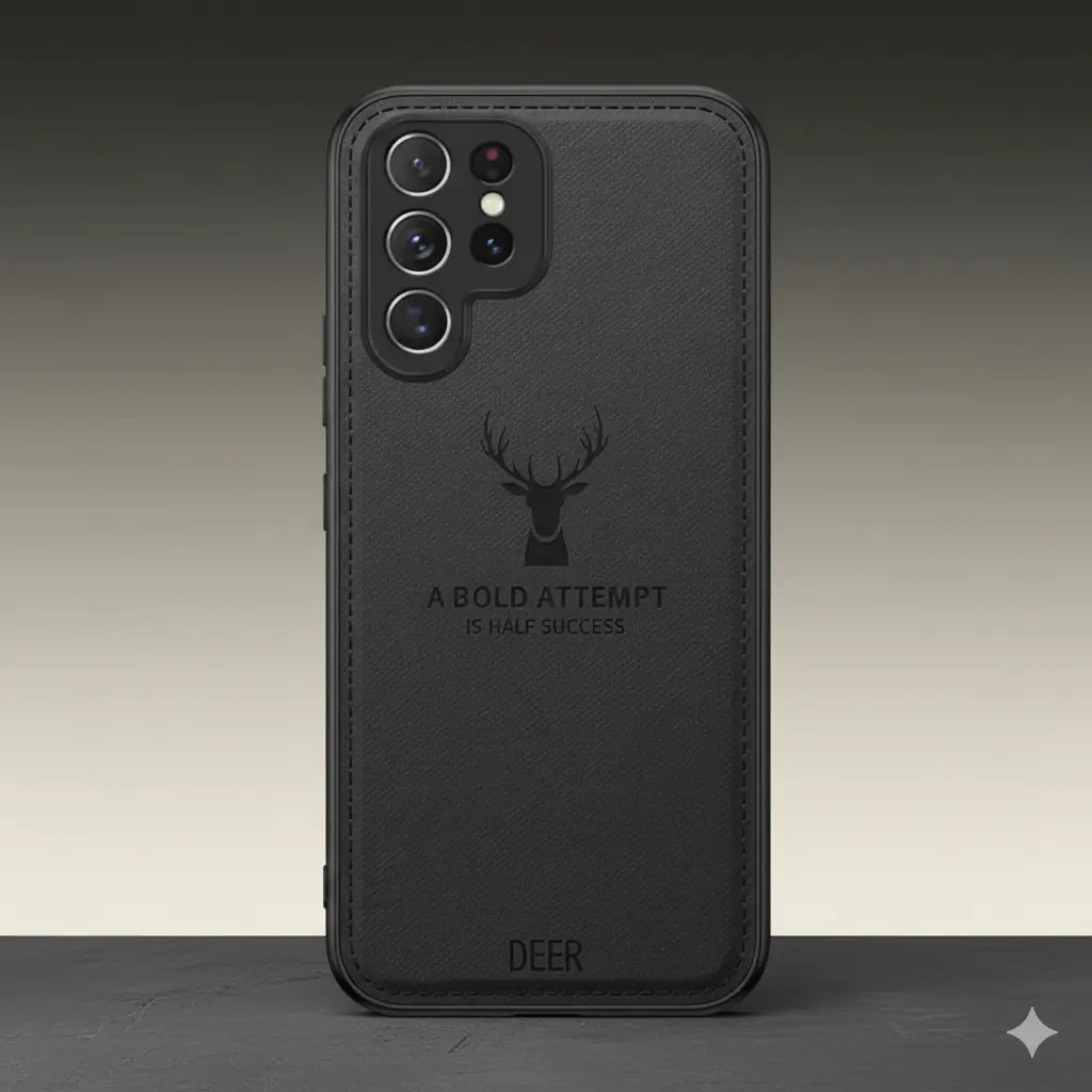 Deer Pattern Elegance Leather Case - Image 4