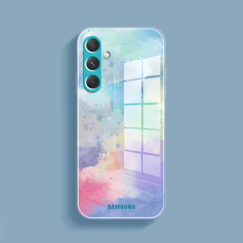 Watercolor Splatter Glass Back Case - Samsung - Image 3