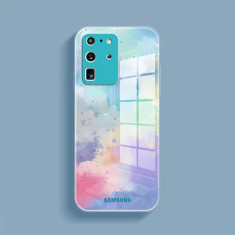 Watercolor Splatter Glass Back Case - Samsung - Image 5