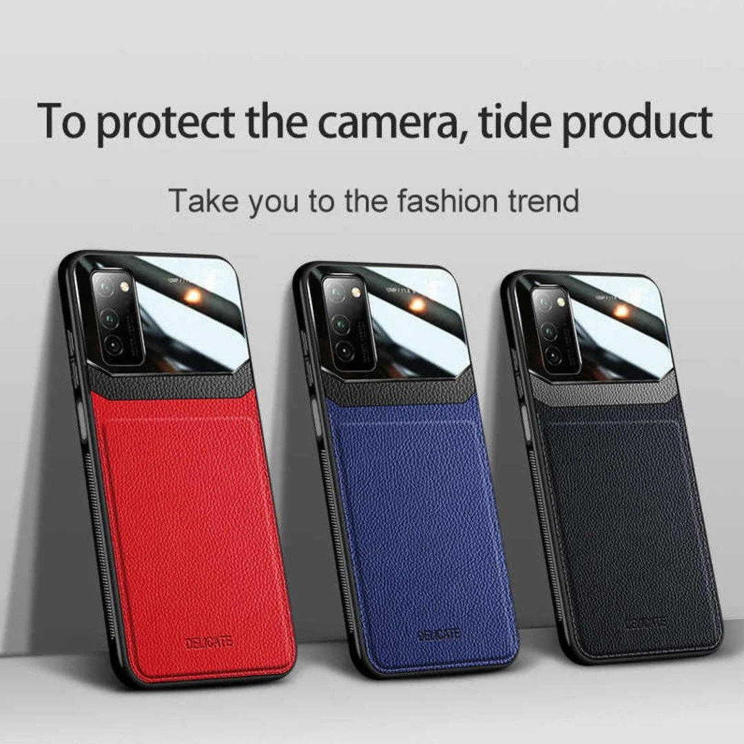 Galaxy S Series Sleek Slim Leather Glass Case - Image 8