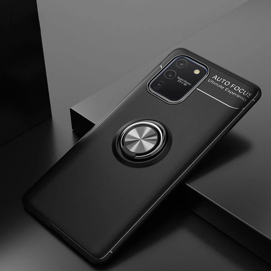 Galaxy S10 Lite Metallic Finger Ring Holder Matte Case - Image 3