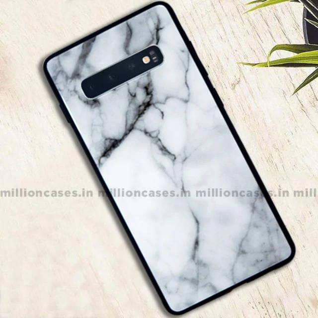 Galaxy S10 Plus Canvas Marble Texture Dazzle Gloss Case - Image 11