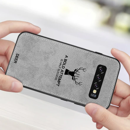 Galaxy S10 Plus Deer Pattern Inspirational Soft Case - Image 2
