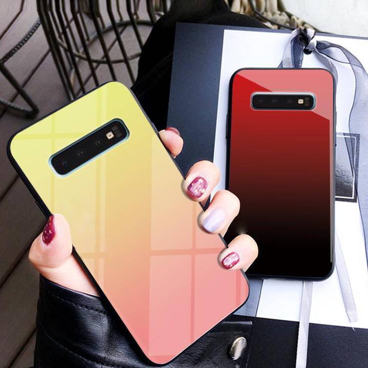 Galaxy S10 Plus Gradient Soft Edge Glass Back Case - Image 6