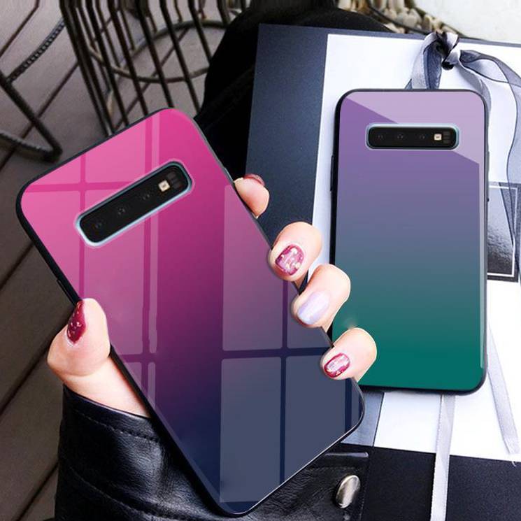 Galaxy S10 Plus Gradient Soft Edge Glass Back Case - Image 8