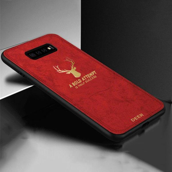 Galaxy S10 Plus Luxury Gold Textured Deer Pattern Soft Case - Image 3
