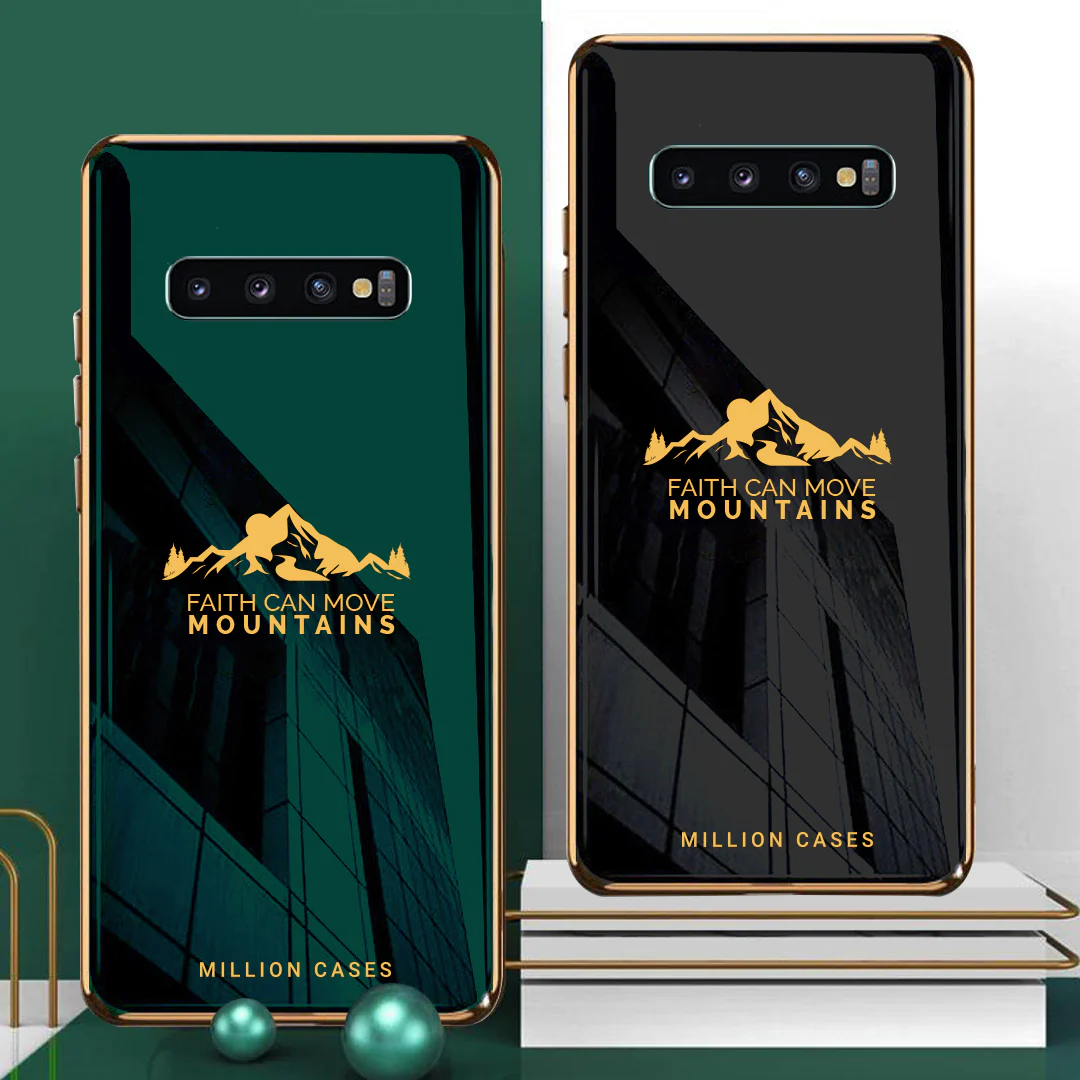 Galaxy S10 Plus Sierra Pattern Electroplating Glass Case - Image 4