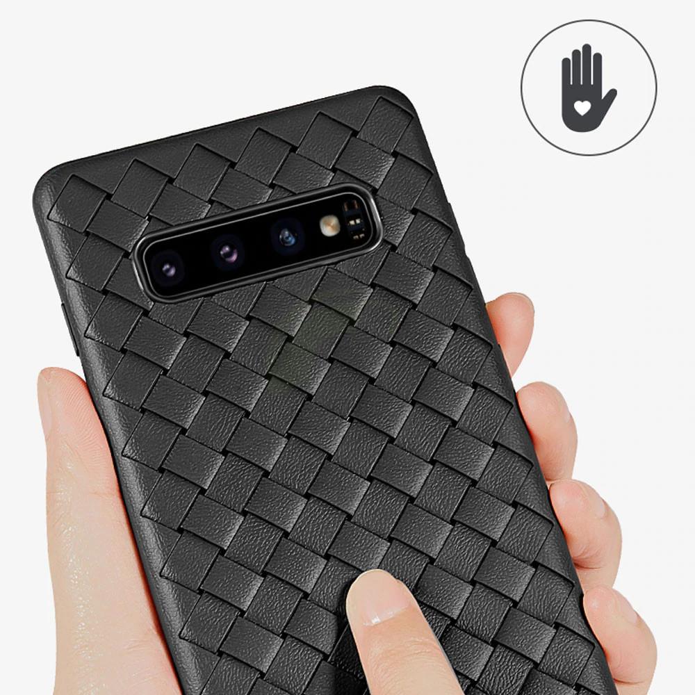 Henks ® Galaxy S10 Plus Ultra-thin Grid Weaving Case - Image 15