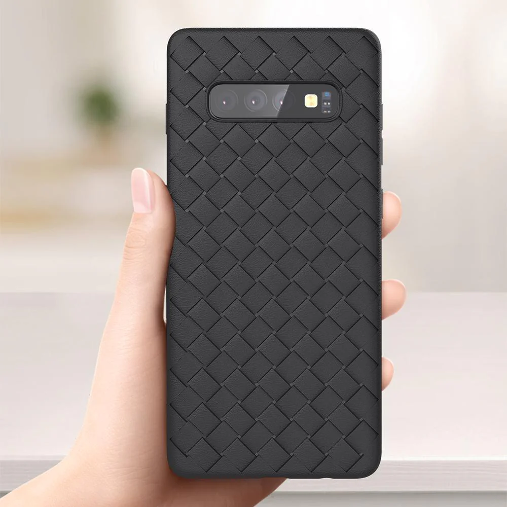 Henks ® Galaxy S10 Plus Ultra-thin Grid Weaving Case - Image 5