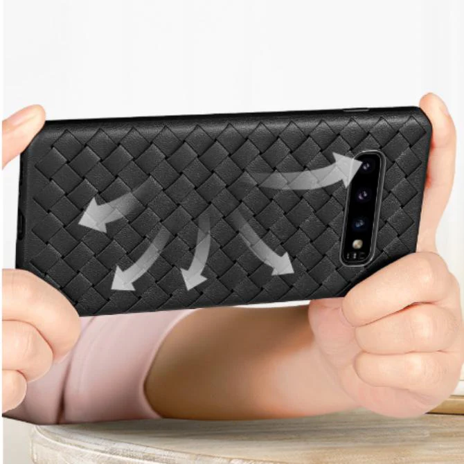 Henks ® Galaxy S10 Plus Ultra-thin Grid Weaving Case - Image 9