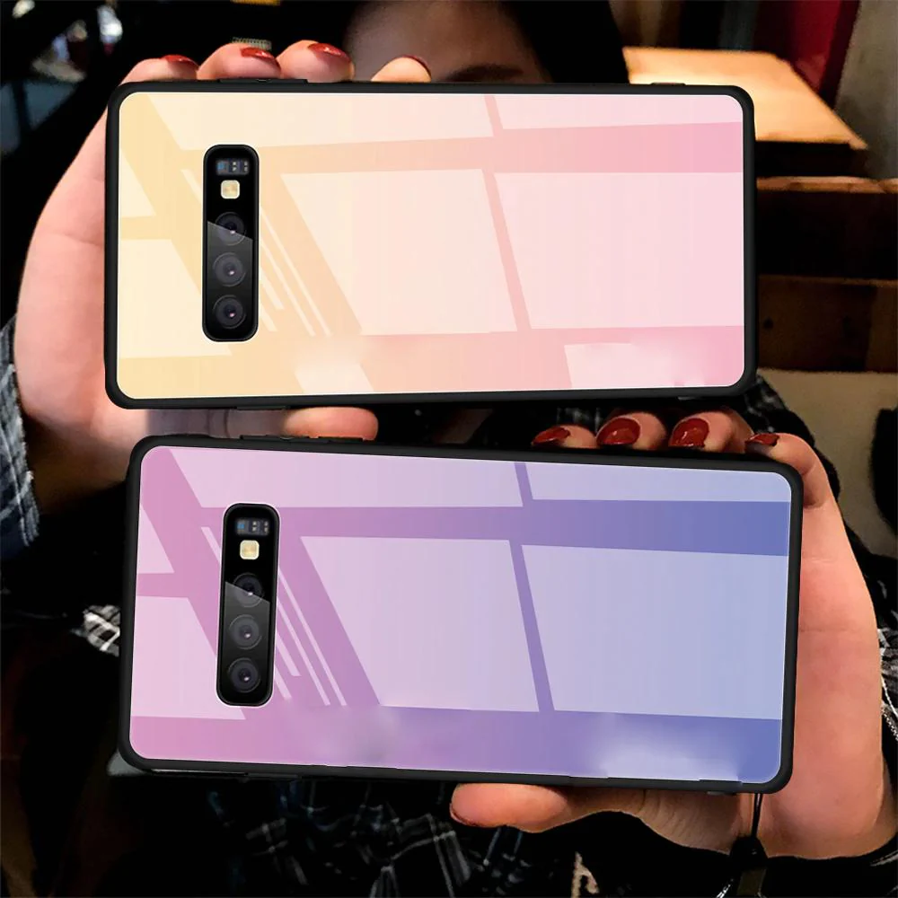 Galaxy S10 Gradient Soft Edge Glass Back Case - Image 13