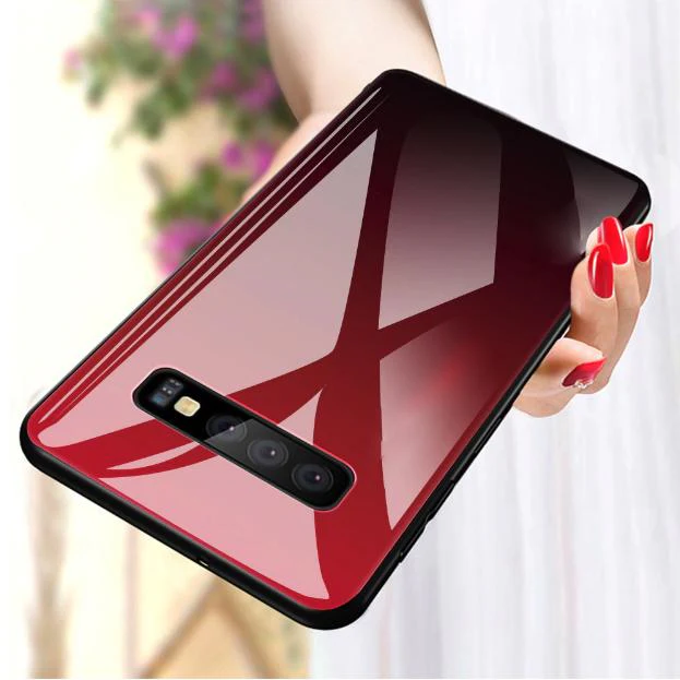 Galaxy S10 Gradient Soft Edge Glass Back Case - Image 3