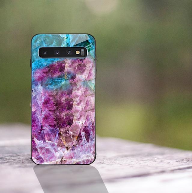 Galaxy S10 Soothing Sea Pattern Marble Glass Back Case - Image 9