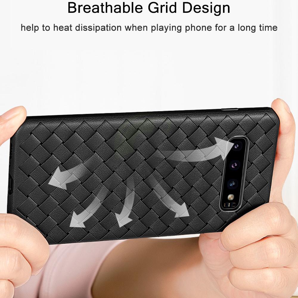 Henks ® Galaxy S10 Ultra-thin Grid Weaving Case - Image 4