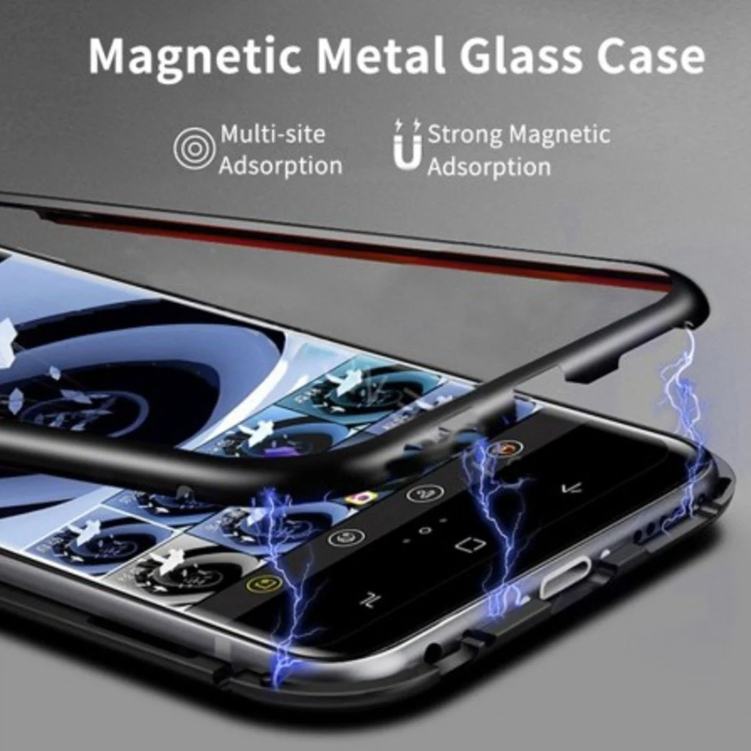 Galaxy S10e Electronic Auto-Fit Magnetic Glass Case - Image 3
