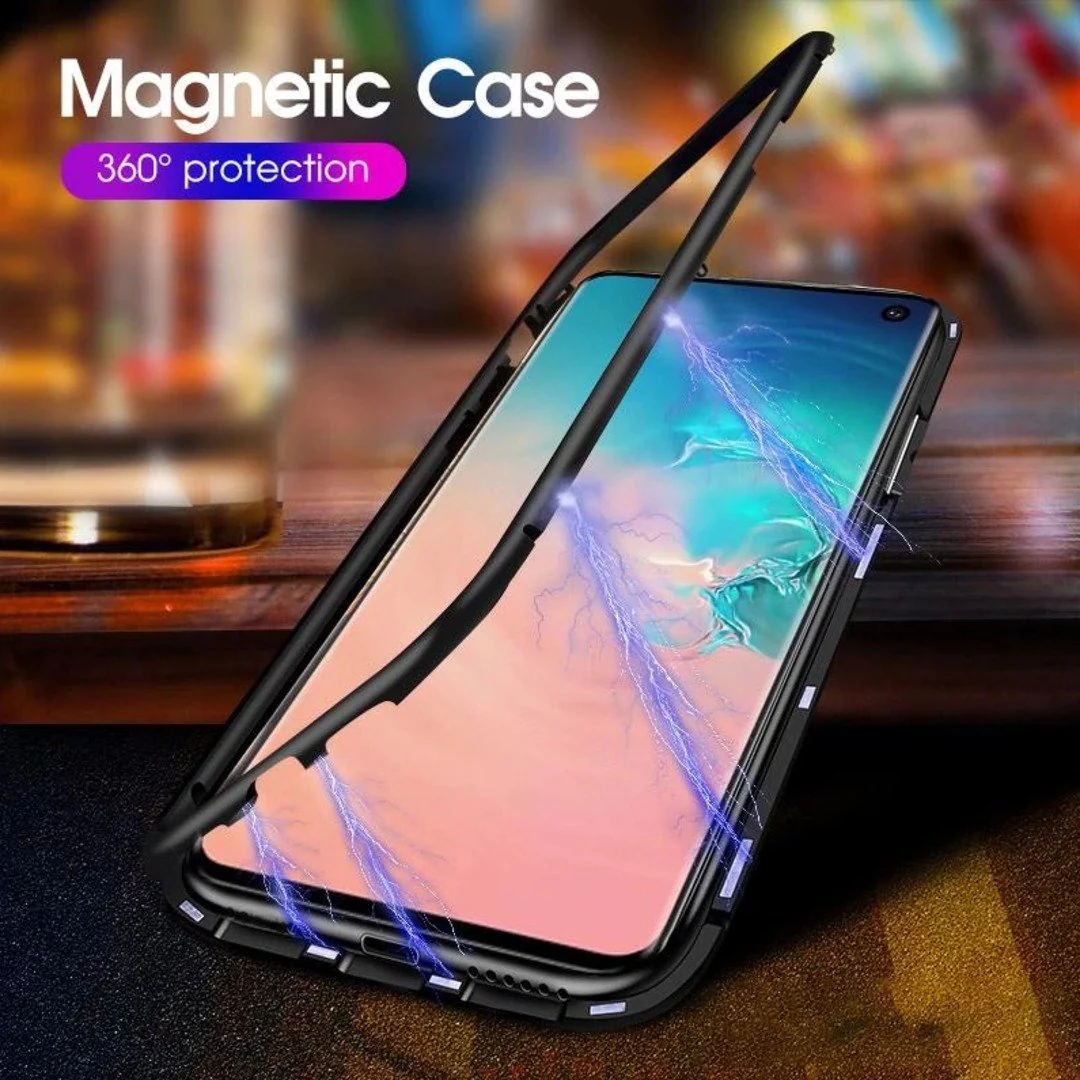 Galaxy S10e Electronic Auto-Fit Magnetic Glass Case - Image 5