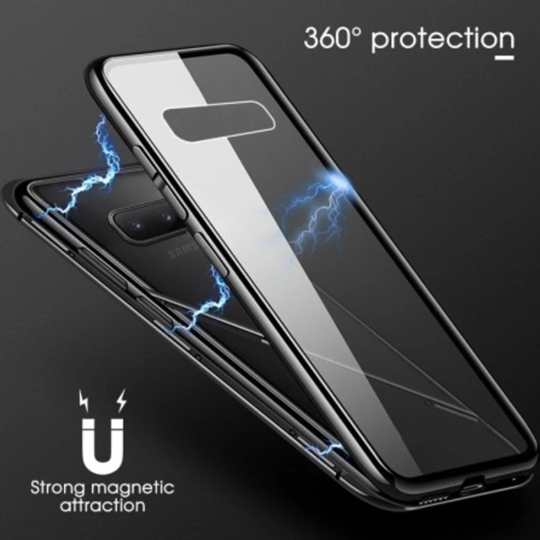 Galaxy S10e Electronic Auto-Fit Magnetic Glass Case - Image 8