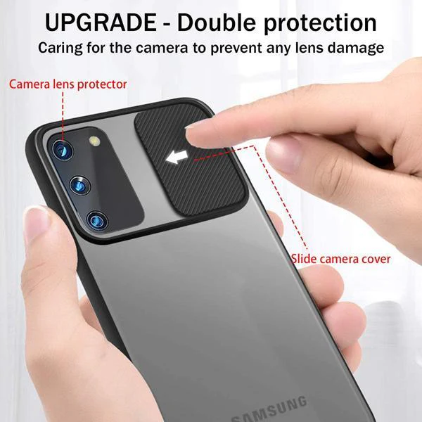 Galaxy S20 Camera Lens Slide Protection Matte Case - Image 5