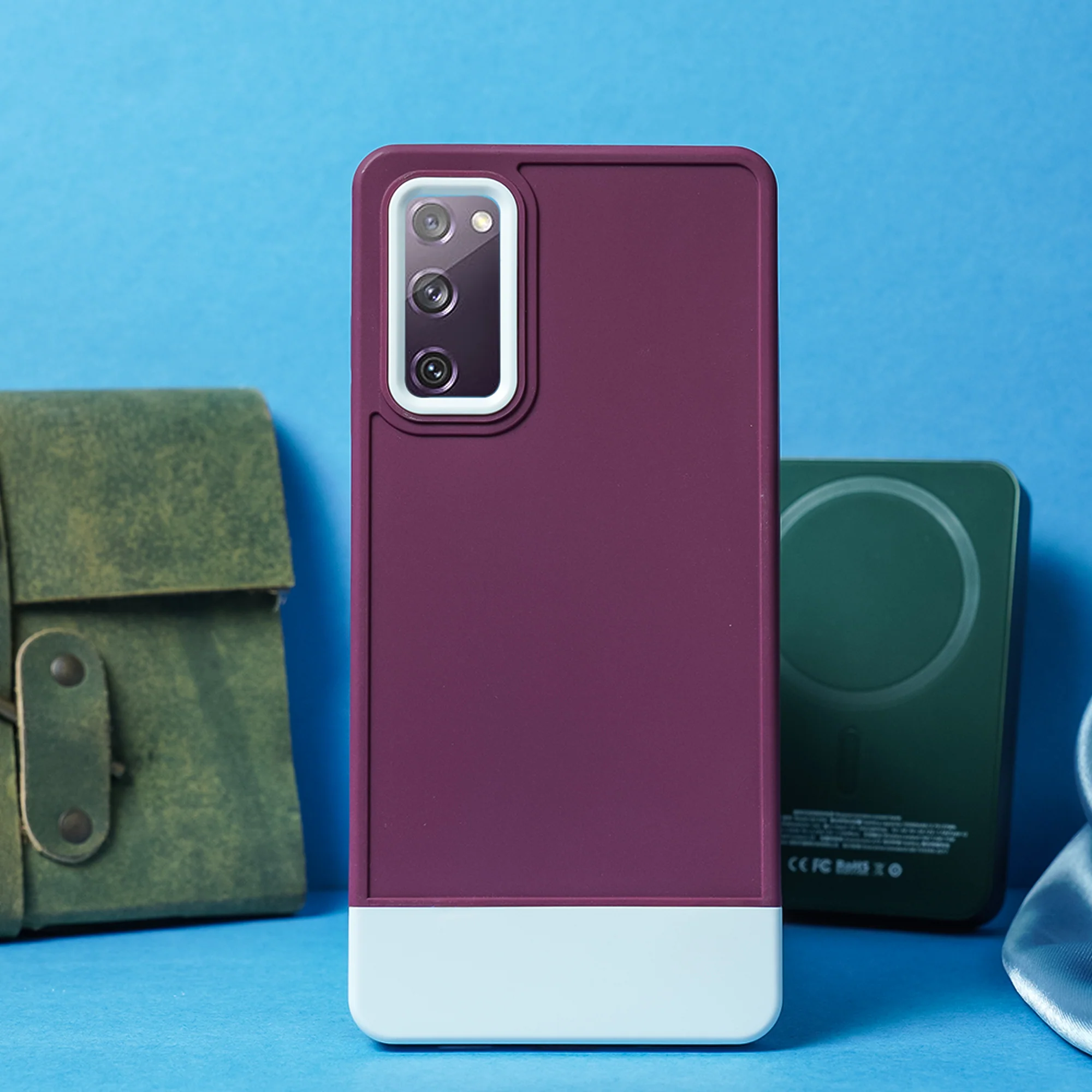 Galaxy S20 FE Contrasting Hybrid Armor Bumper Case - Image 5