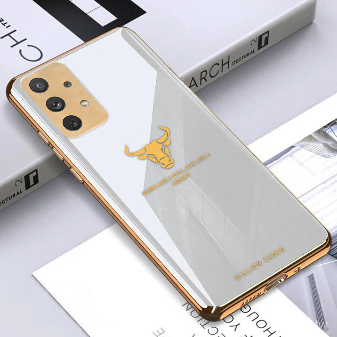 Galaxy S20 Plus Bull Pattern Electroplating Glass Case - Image 3
