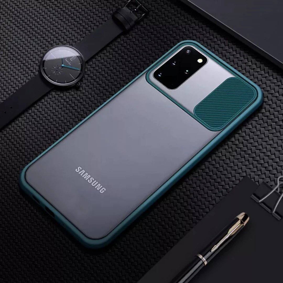 Galaxy S20 Plus Camera Lens Slide Protection Matte Case - Image 4