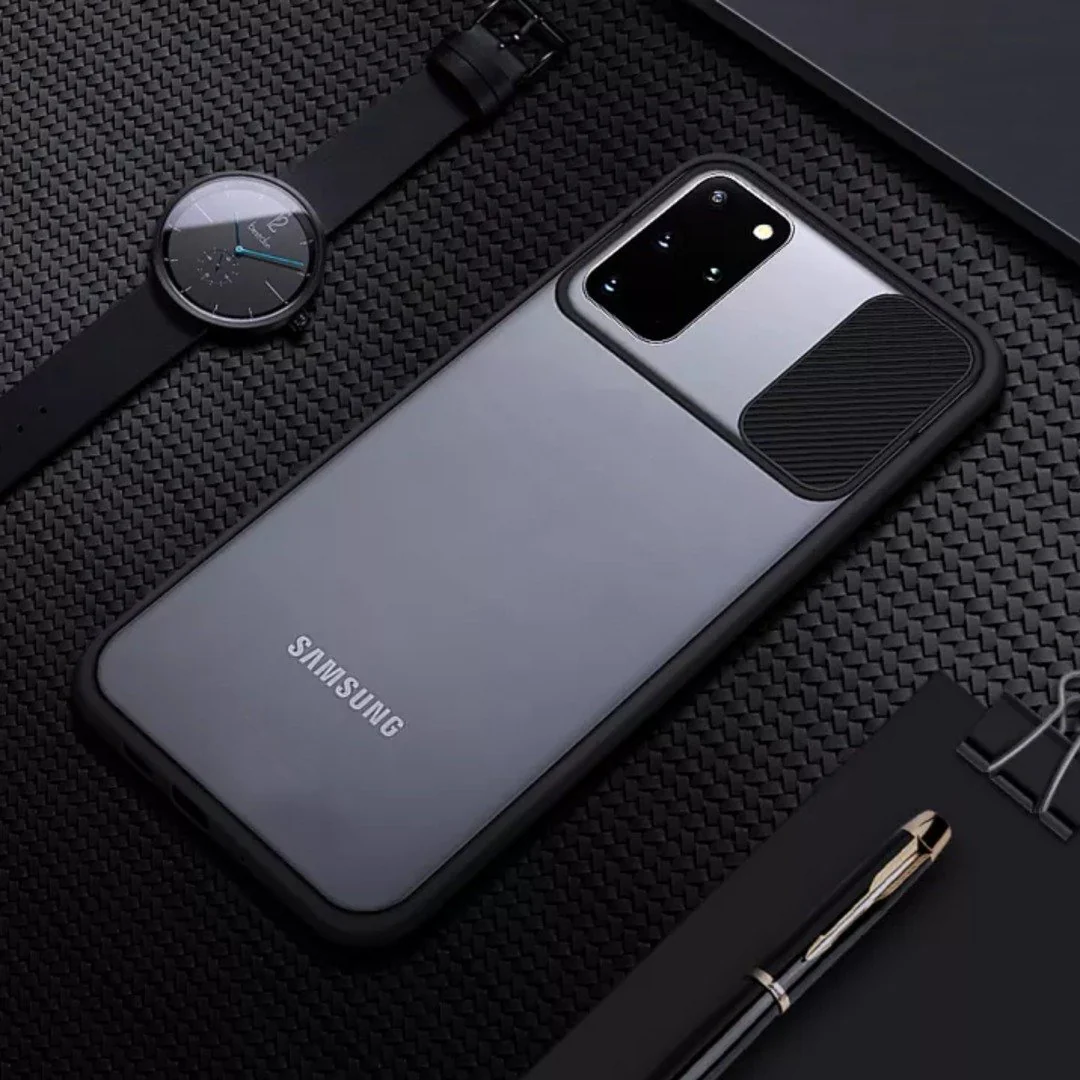 Galaxy S20 Plus Camera Lens Slide Protection Matte Case - Image 5