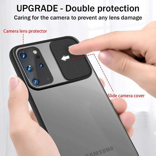 Galaxy S20 Plus Camera Lens Slide Protection Matte Case - Image 6