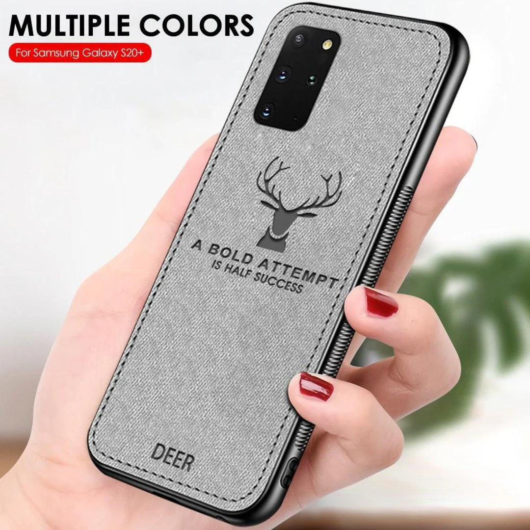 Galaxy S20 Plus (3 in 1 Combo) Deer Case + Tempered Glass + Earphones - Image 4