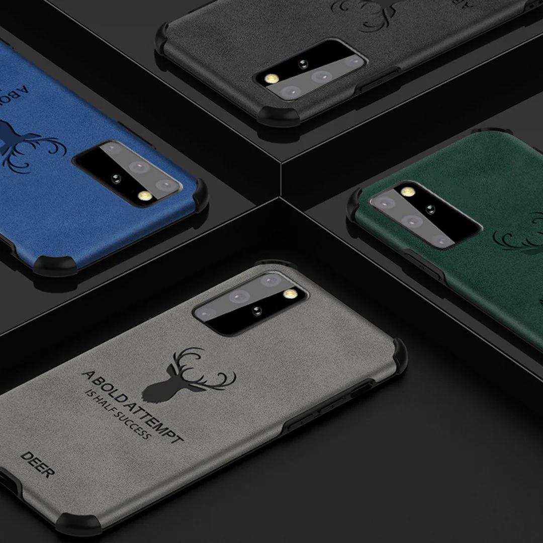 Galaxy S20 Plus Shockproof Deer Leather Texture Case - Image 8