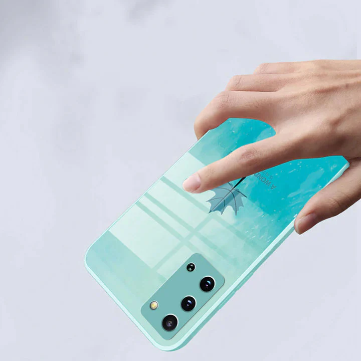 Galaxy S20 Series Watercolor Mapple Leaf Glass Case - Image 3
