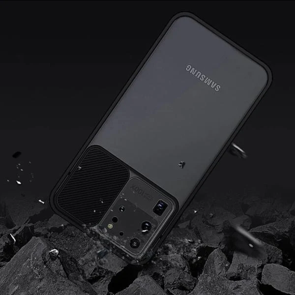 Galaxy S20 Ultra Camera Lens Slide Protection Matte Case - Image 3