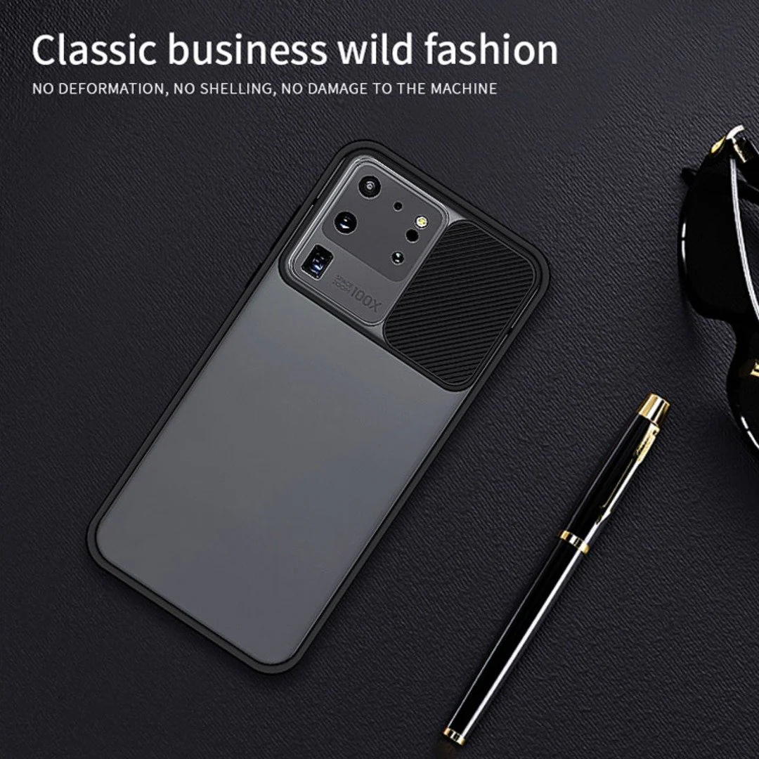 Galaxy S20 Ultra Camera Lens Slide Protection Matte Case - Image 5