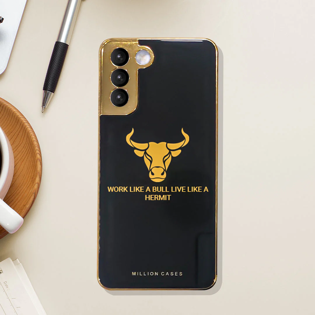 Galaxy S21 Bull Pattern Electroplating Glass Case - Image 4