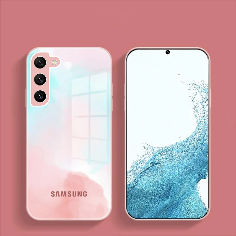 Galaxy S21 Plus Colorful Wave Glass Phone Case - Image 4