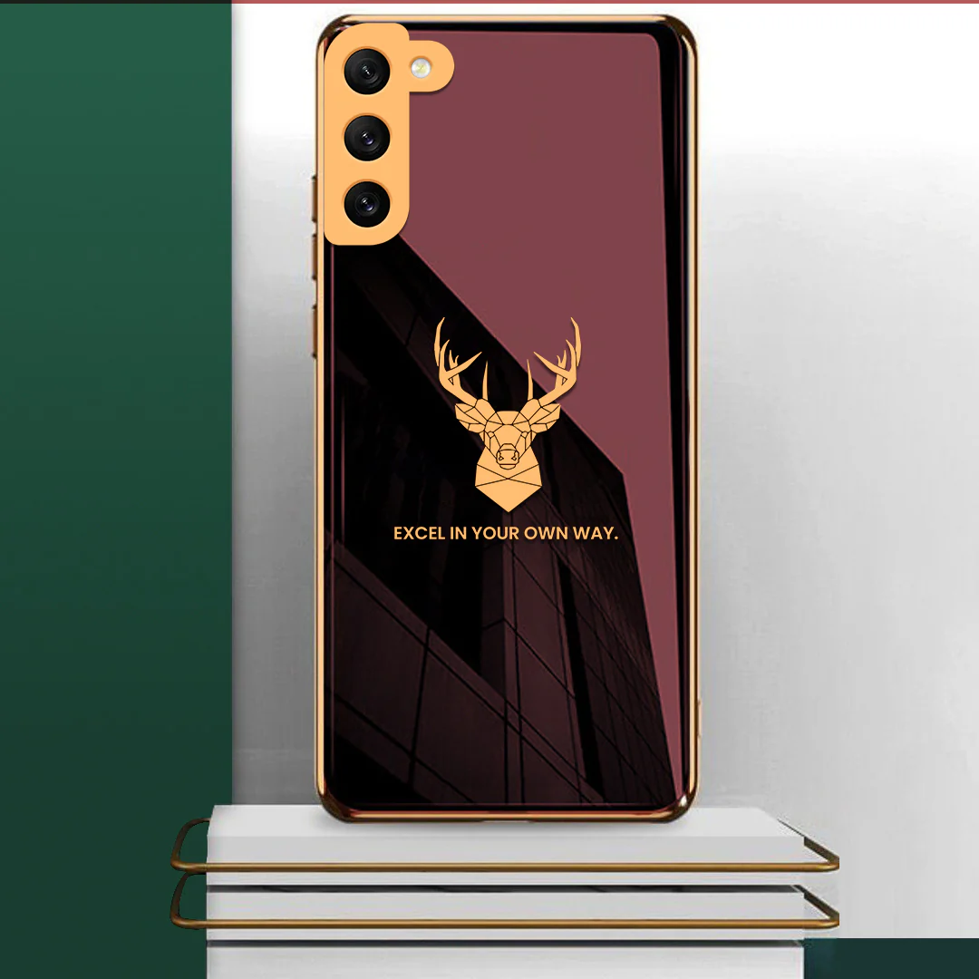 Galaxy S21 Plus Electroplating Staggard Glass Pattern Case - Image 3