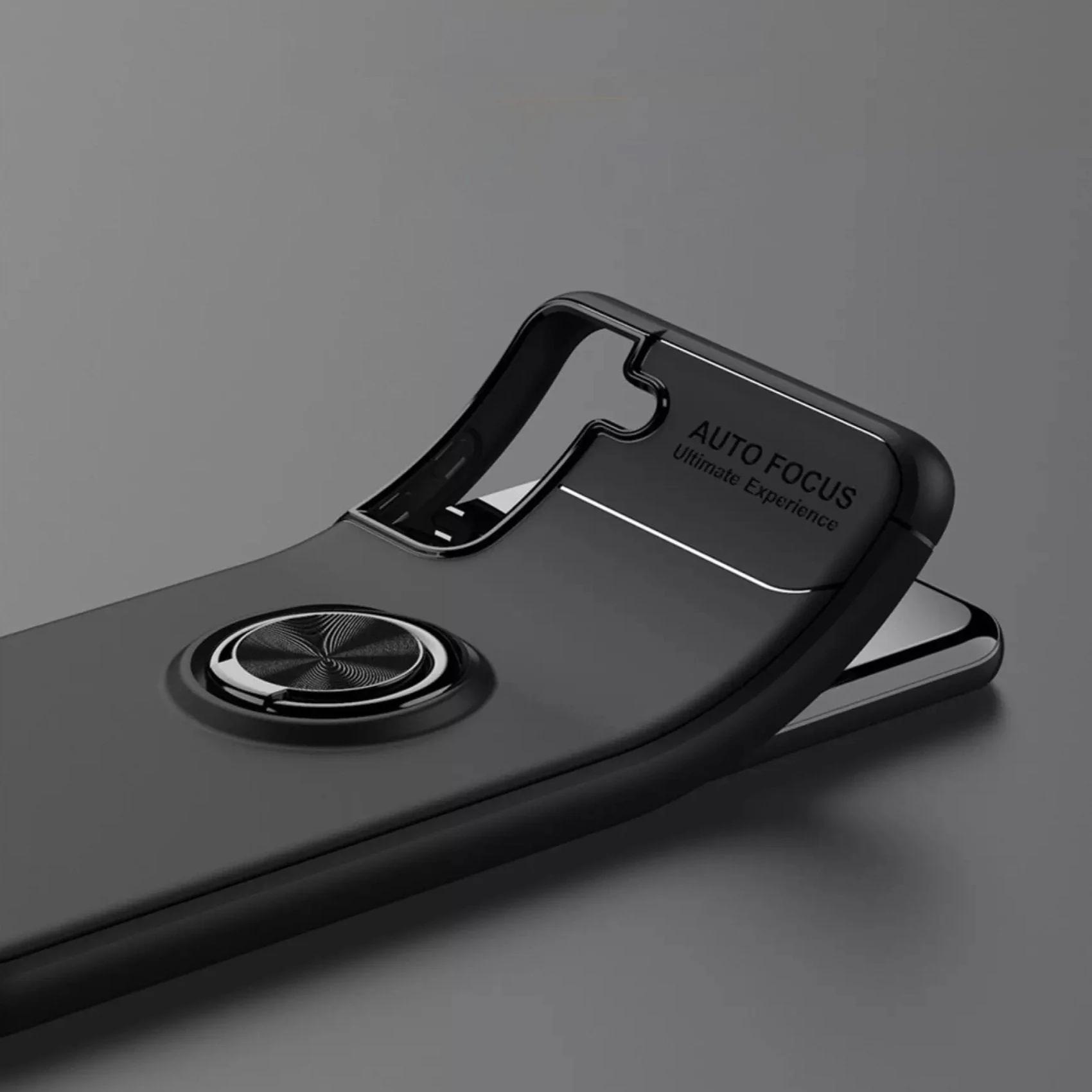 Galaxy S21 Plus Metallic Finger Ring Holder Matte Case - Image 5
