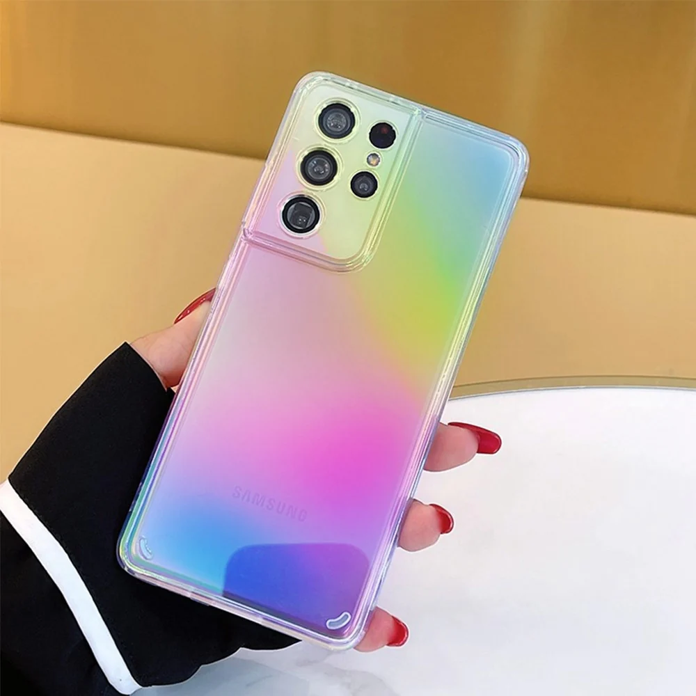Galaxy S21 Series Gradient Aurora Clear Case - Image 5